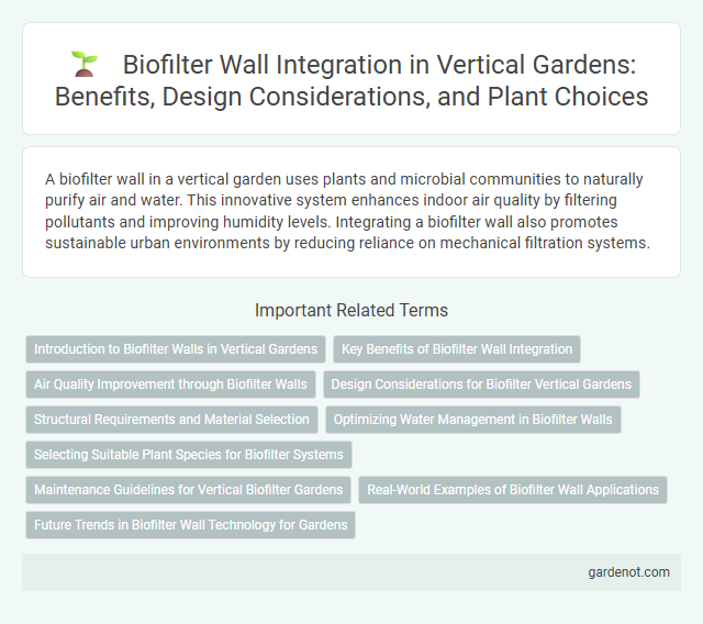 Biofilter Wall Integration in Vertical Gardens: Benefits, Design Considerations, and Plant Choices
