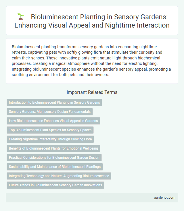 Bioluminescent Planting in Sensory Gardens: Enhancing Visual Appeal and Nighttime Interaction