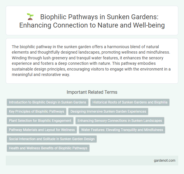 Biophilic Pathways in Sunken Gardens: Enhancing Connection to Nature and Well-being