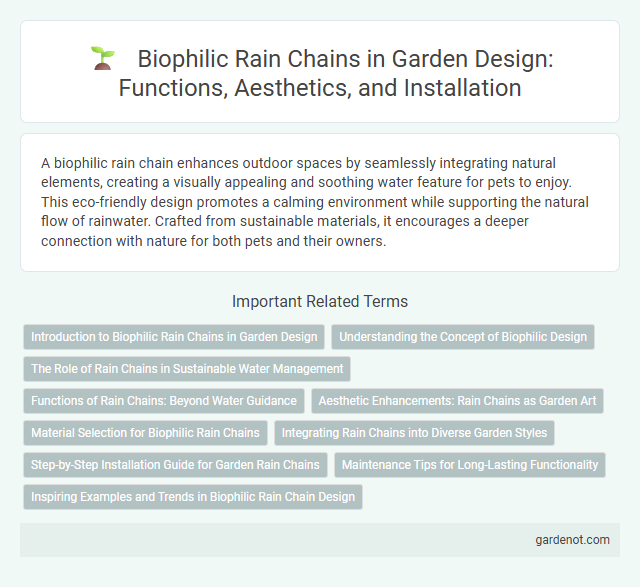 Biophilic Rain Chains in Garden Design: Functions, Aesthetics, and Installation
