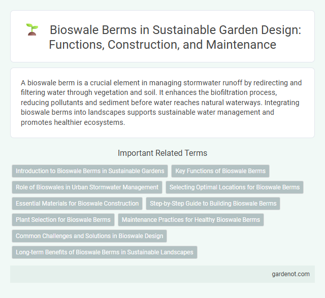Bioswale Berms in Sustainable Garden Design: Functions, Construction, and Maintenance