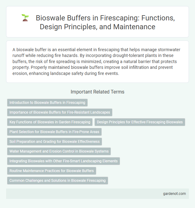 Bioswale Buffers in Firescaping: Functions, Design Principles, and Maintenance