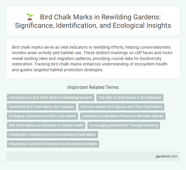 Bird Chalk Marks in Rewilding Gardens: Significance, Identification, and Ecological Insights