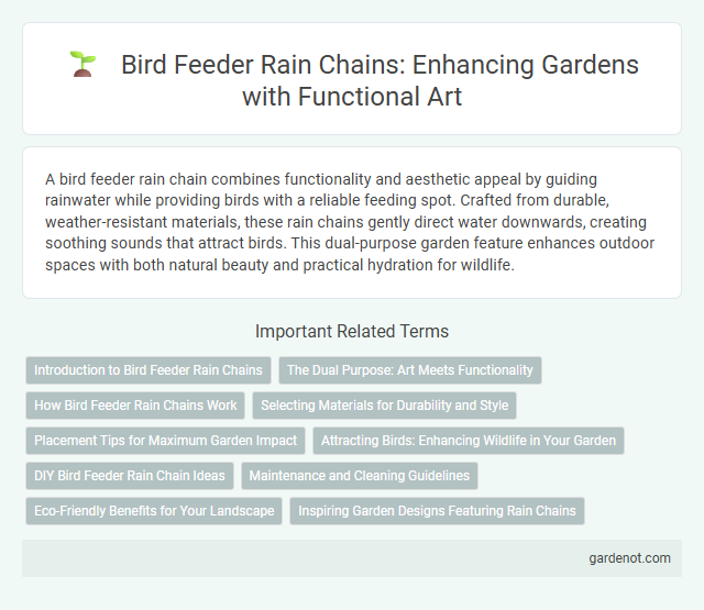 Bird Feeder Rain Chains: Enhancing Gardens with Functional Art