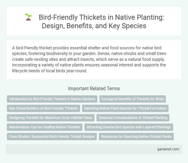 Bird-Friendly Thickets in Native Planting: Design, Benefits, and Key Species