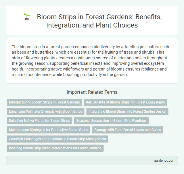 Bloom Strips in Forest Gardens: Benefits, Integration, and Plant Choices