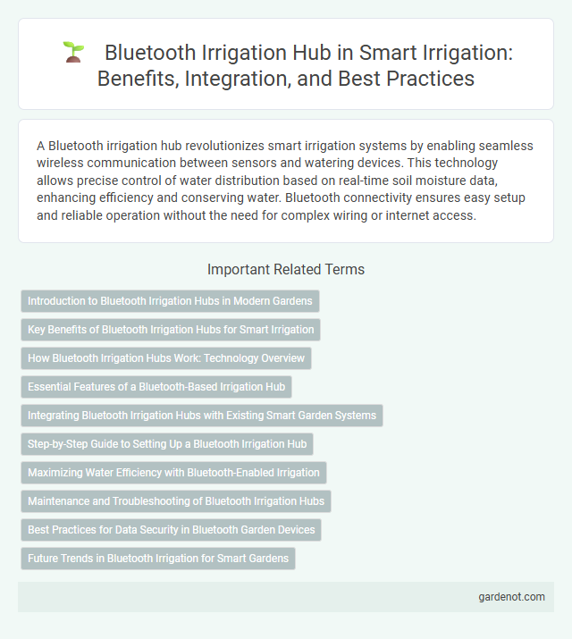 Bluetooth Irrigation Hub in Smart Irrigation: Benefits, Integration, and Best Practices