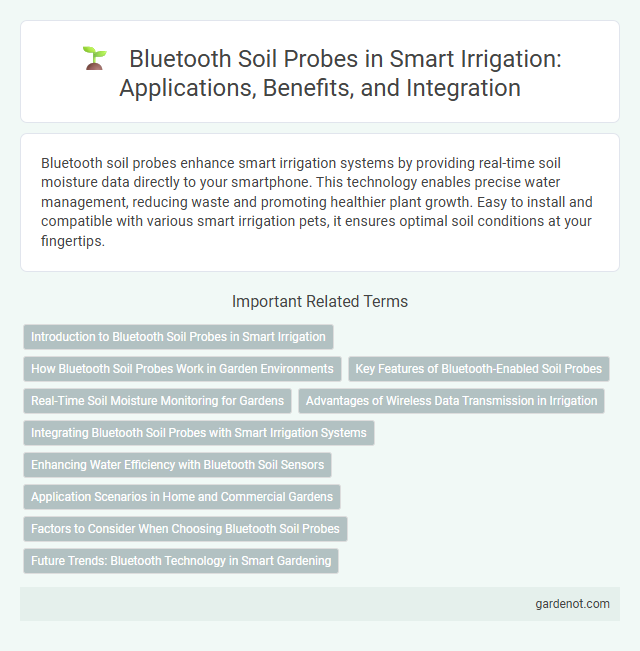 Bluetooth Soil Probes in Smart Irrigation: Applications, Benefits, and Integration