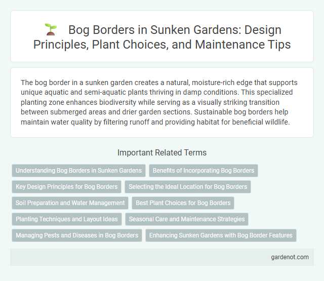 Bog Borders in Sunken Gardens: Design Principles, Plant Choices, and Maintenance Tips