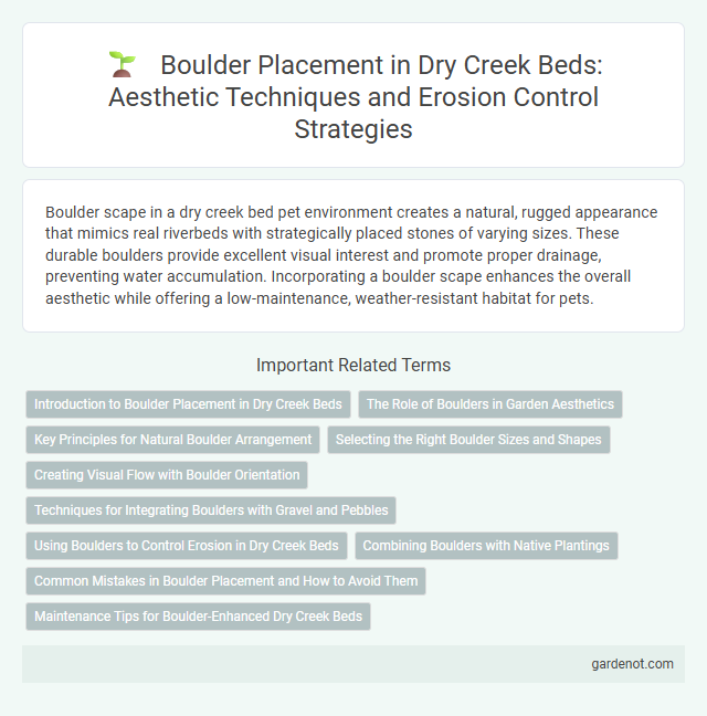 Boulder Placement in Dry Creek Beds: Aesthetic Techniques and Erosion Control Strategies
