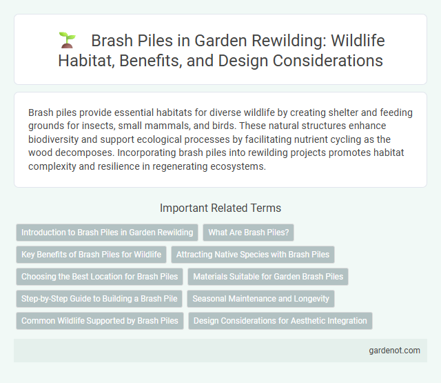 Brash Piles in Garden Rewilding: Wildlife Habitat, Benefits, and Design Considerations