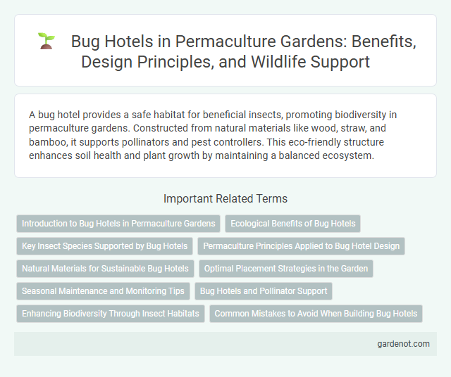 Bug Hotels in Permaculture Gardens: Benefits, Design Principles, and Wildlife Support