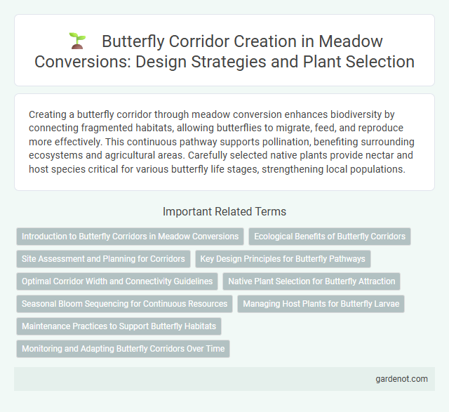 Butterfly Corridor Creation in Meadow Conversions: Design Strategies and Plant Selection