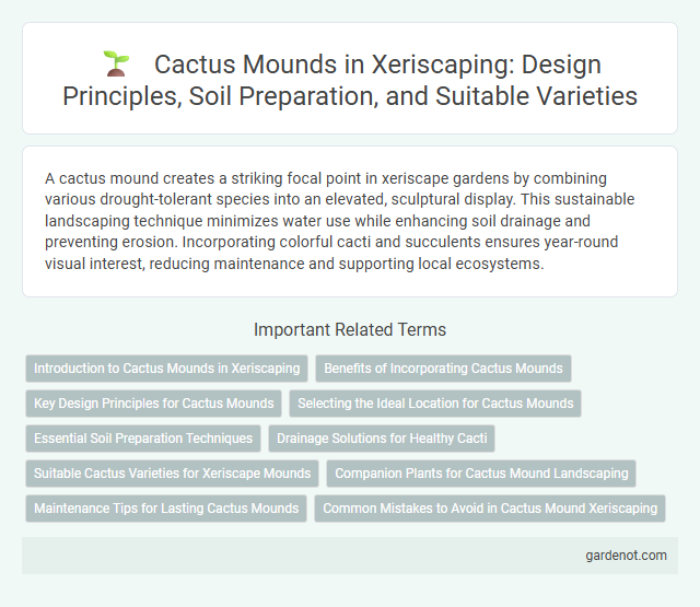 Cactus Mounds in Xeriscaping: Design Principles, Soil Preparation, and Suitable Varieties