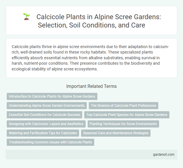 Calcicole Plants in Alpine Scree Gardens: Selection, Soil Conditions, and Care
