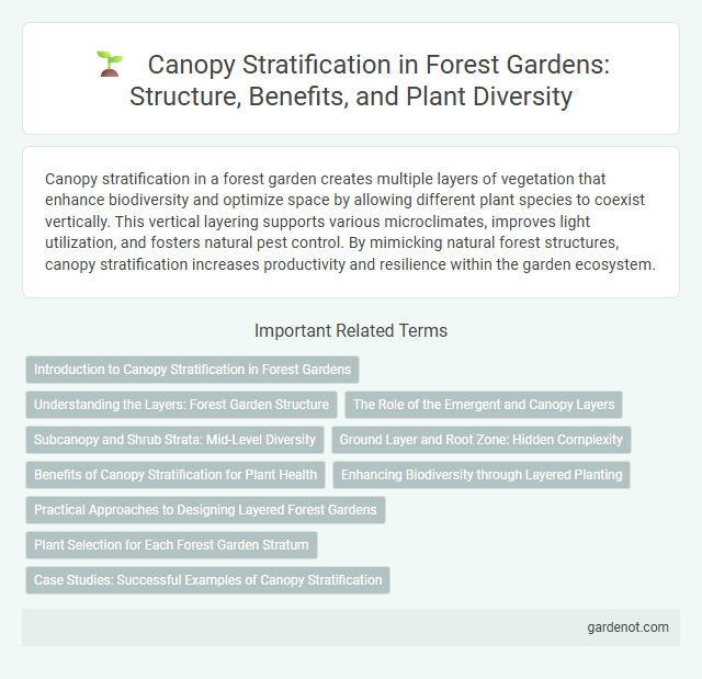 Canopy Stratification in Forest Gardens: Structure, Benefits, and Plant Diversity