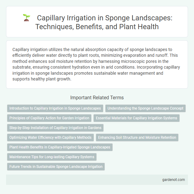 Capillary Irrigation in Sponge Landscapes: Techniques, Benefits, and Plant Health