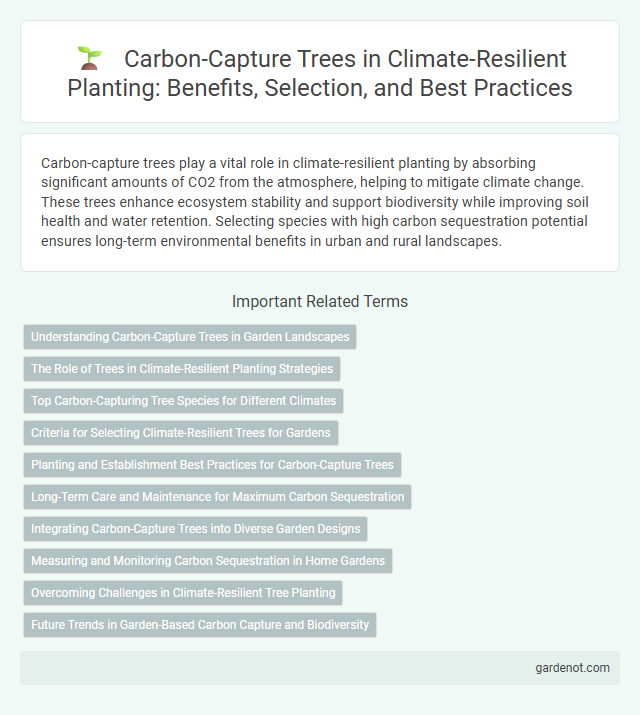 Carbon-Capture Trees in Climate-Resilient Planting: Benefits, Selection, and Best Practices