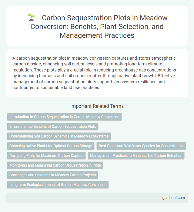 Carbon Sequestration Plots in Meadow Conversion: Benefits, Plant Selection, and Management Practices