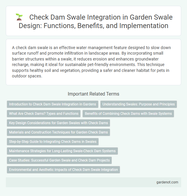 Check Dam Swale Integration in Garden Swale Design: Functions, Benefits, and Implementation
