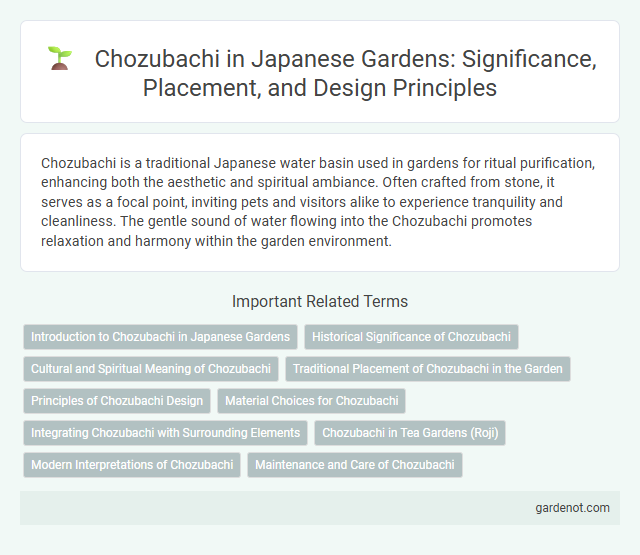 Chozubachi in Japanese Gardens: Significance, Placement, and Design Principles