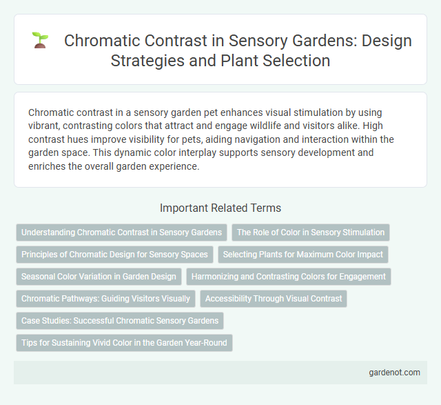 Chromatic Contrast in Sensory Gardens: Design Strategies and Plant Selection
