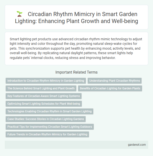 Circadian Rhythm Mimicry in Smart Garden Lighting: Enhancing Plant Growth and Well-being