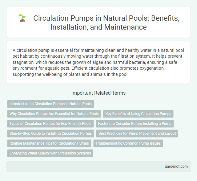 Circulation Pumps in Natural Pools: Benefits, Installation, and Maintenance