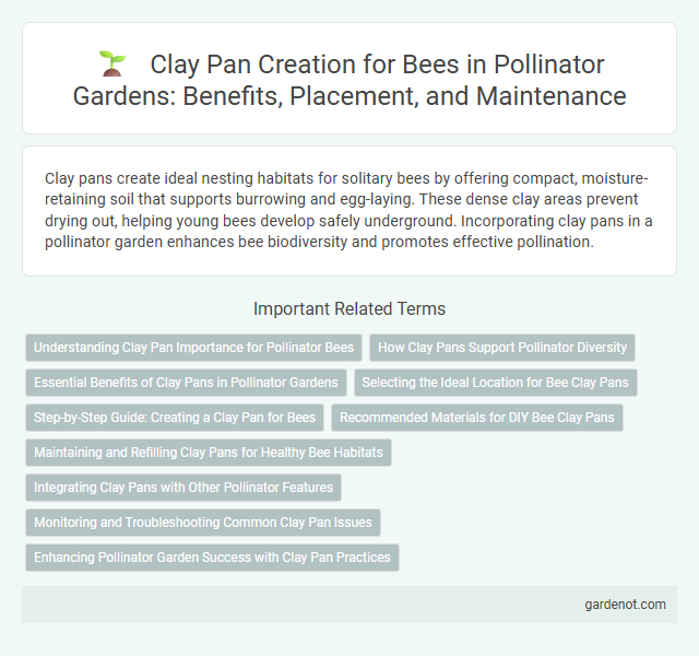 Clay Pan Creation for Bees in Pollinator Gardens: Benefits, Placement, and Maintenance