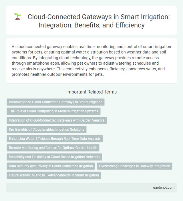 Cloud-Connected Gateways in Smart Irrigation: Integration, Benefits, and Efficiency