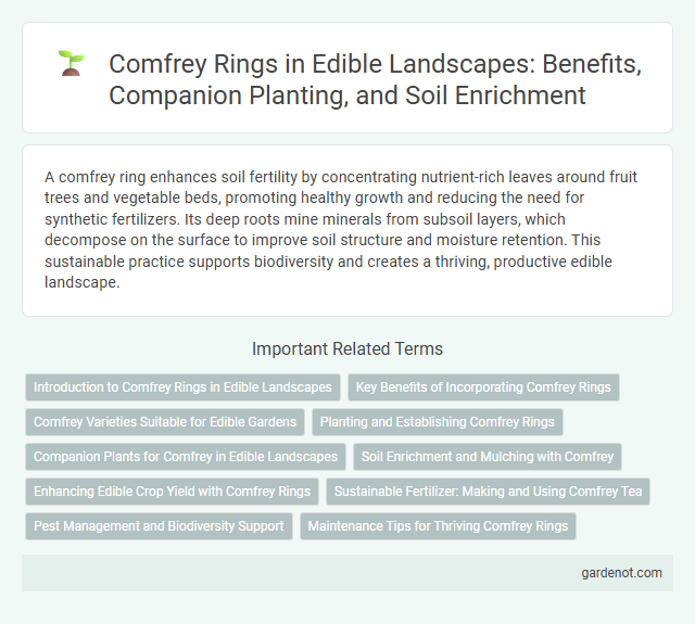 Comfrey Rings in Edible Landscapes: Benefits, Companion Planting, and Soil Enrichment