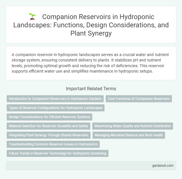 Companion Reservoirs in Hydroponic Landscapes: Functions, Design Considerations, and Plant Synergy
