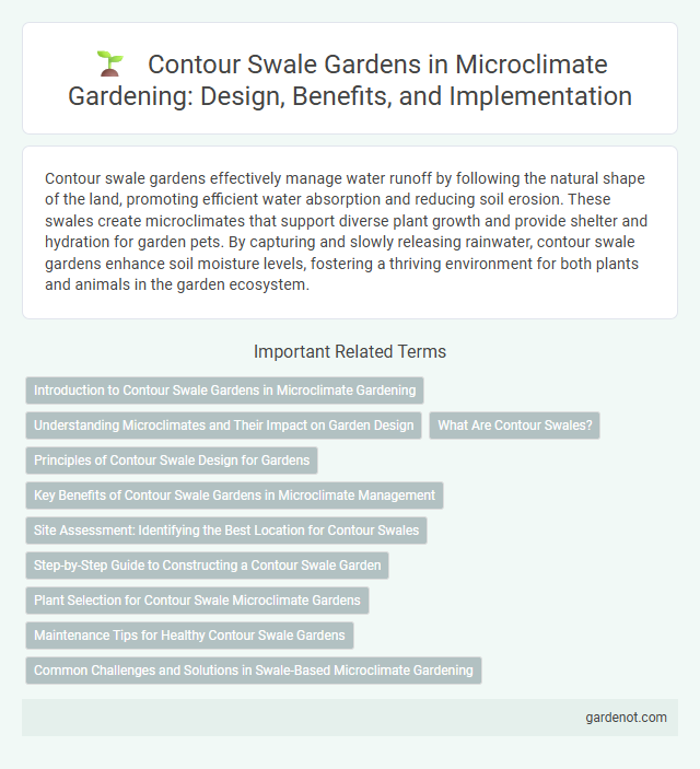 Contour Swale Gardens in Microclimate Gardening: Design, Benefits, and Implementation