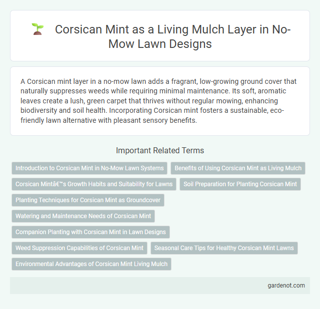 Corsican Mint as a Living Mulch Layer in No-Mow Lawn Designs
