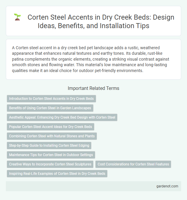 Corten Steel Accents in Dry Creek Beds: Design Ideas, Benefits, and Installation Tips