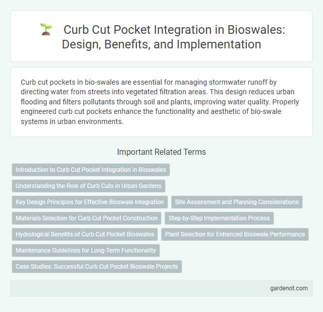 Curb Cut Pocket Integration in Bioswales: Design, Benefits, and Implementation