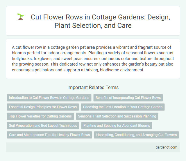 Cut Flower Rows in Cottage Gardens: Design, Plant Selection, and Care