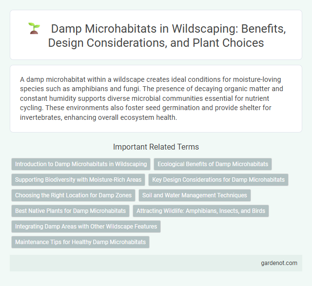 Damp Microhabitats in Wildscaping: Benefits, Design Considerations, and Plant Choices