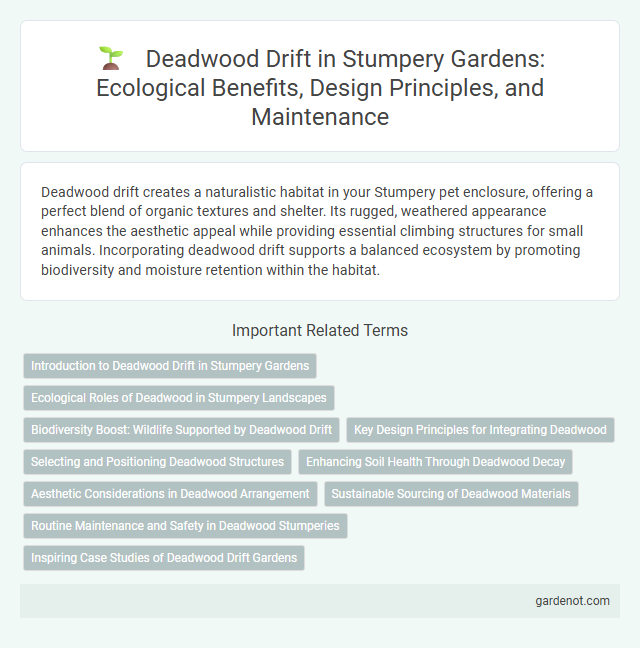 Deadwood Drift in Stumpery Gardens: Ecological Benefits, Design Principles, and Maintenance