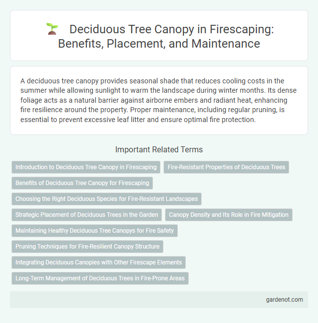 Deciduous Tree Canopy in Firescaping: Benefits, Placement, and Maintenance