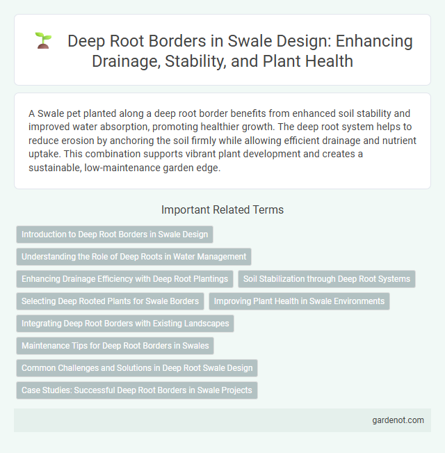 Deep Root Borders in Swale Design: Enhancing Drainage, Stability, and Plant Health
