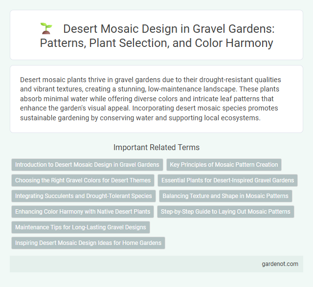 Desert Mosaic Design in Gravel Gardens: Patterns, Plant Selection, and Color Harmony