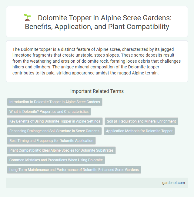 Dolomite Topper in Alpine Scree Gardens: Benefits, Application, and Plant Compatibility
