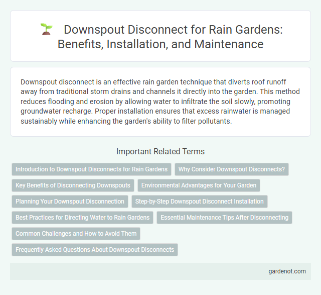 Downspout Disconnect for Rain Gardens: Benefits, Installation, and Maintenance