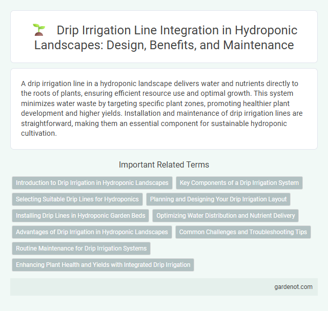 Drip Irrigation Line Integration in Hydroponic Landscapes: Design, Benefits, and Maintenance