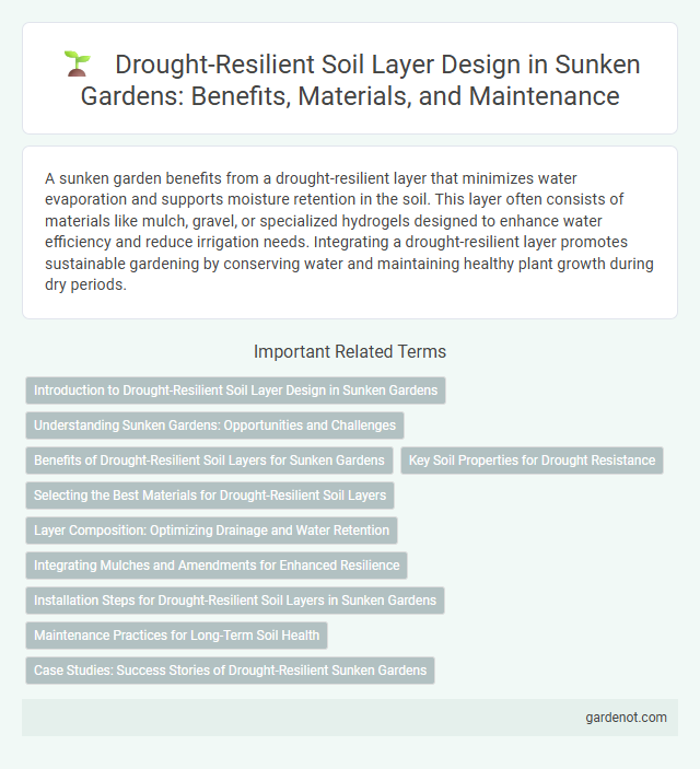 Drought-Resilient Soil Layer Design in Sunken Gardens: Benefits, Materials, and Maintenance