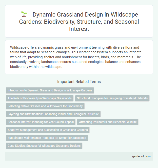 Dynamic Grassland Design in Wildscape Gardens: Biodiversity, Structure, and Seasonal Interest