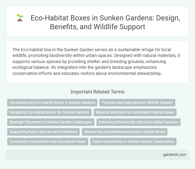 Eco-Habitat Boxes in Sunken Gardens: Design, Benefits, and Wildlife Support