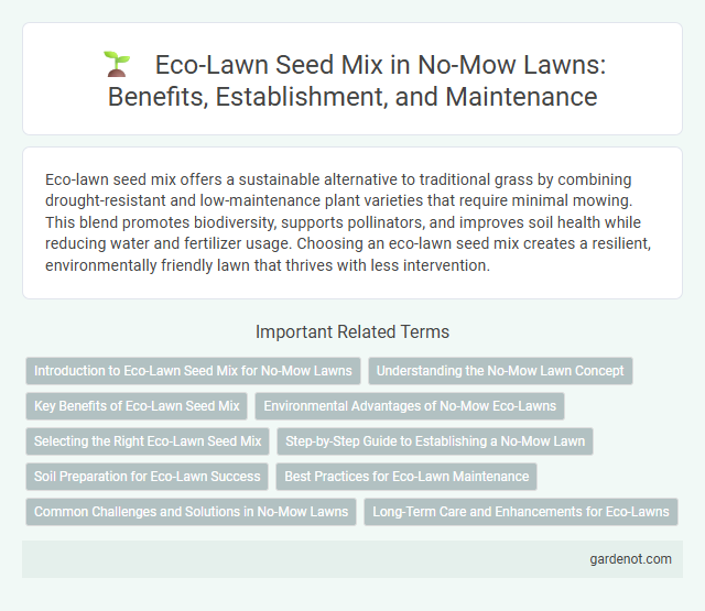 Eco-Lawn Seed Mix in No-Mow Lawns: Benefits, Establishment, and Maintenance
