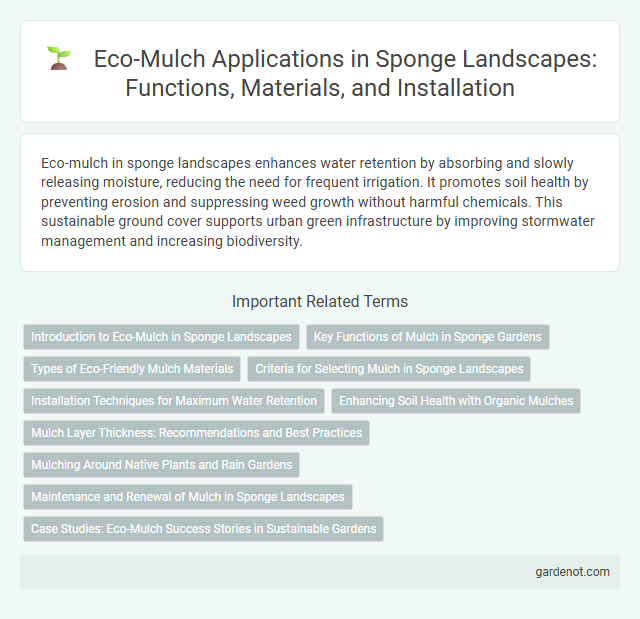 Eco-Mulch Applications in Sponge Landscapes: Functions, Materials, and Installation